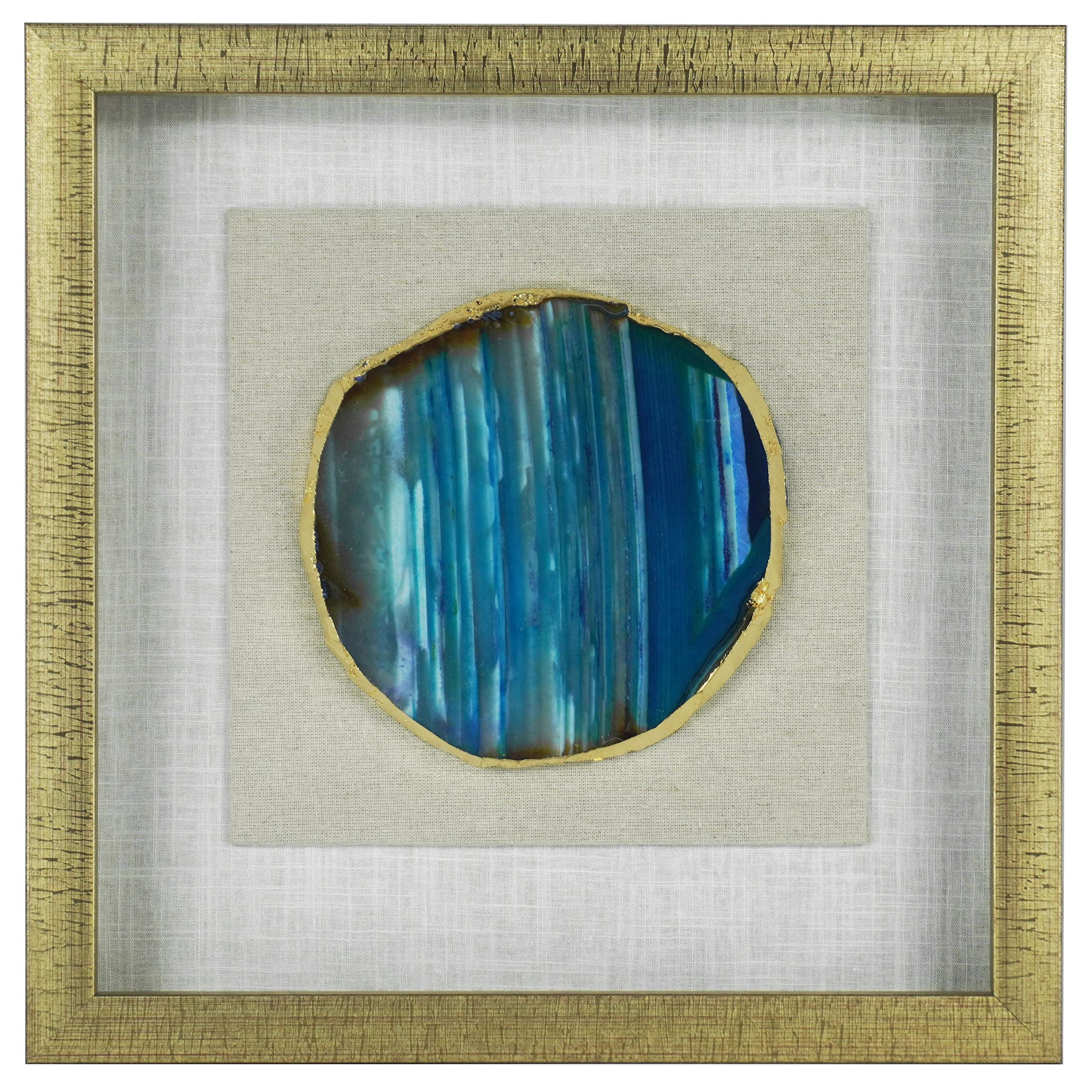 Agate Slice Shadow Box Wall Décor (Green) - Image 4