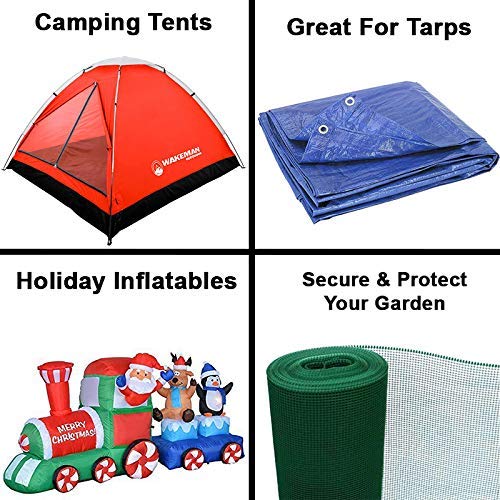 HUJI 20PCS Galvanized Steel Tent Pegs Stakes - Image 5