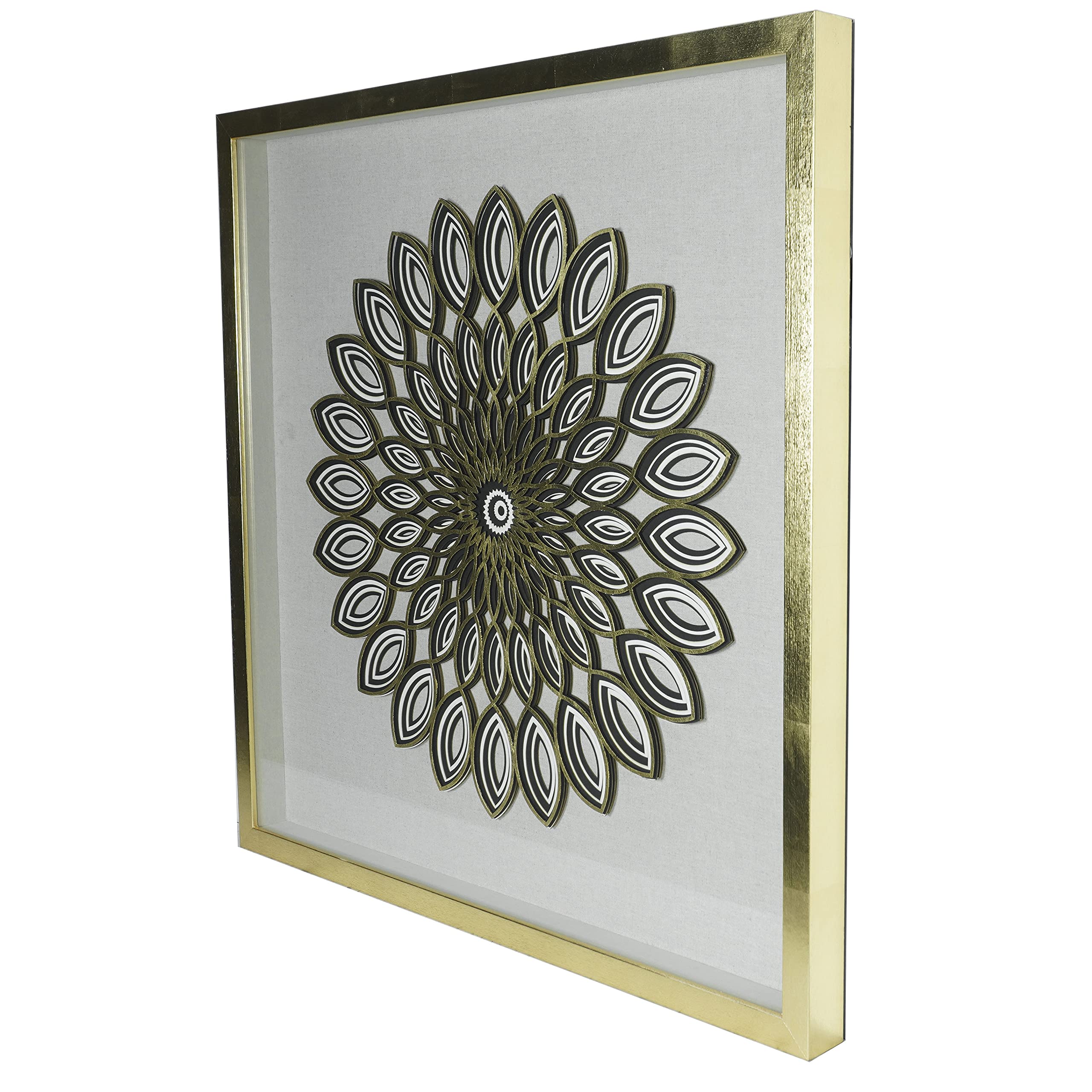 Huji Abstract Geometry Art Shadow Box Wall Décor - Image 3