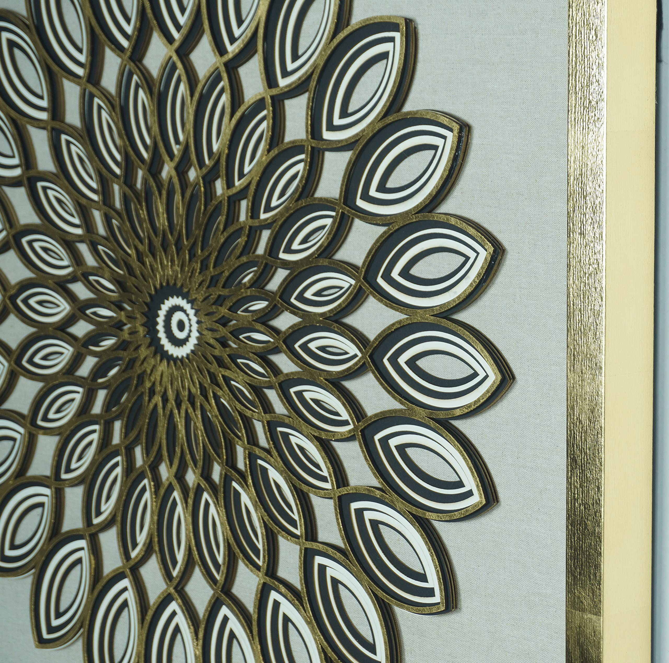 Huji Abstract Geometry Art Shadow Box Wall Décor - Image 4