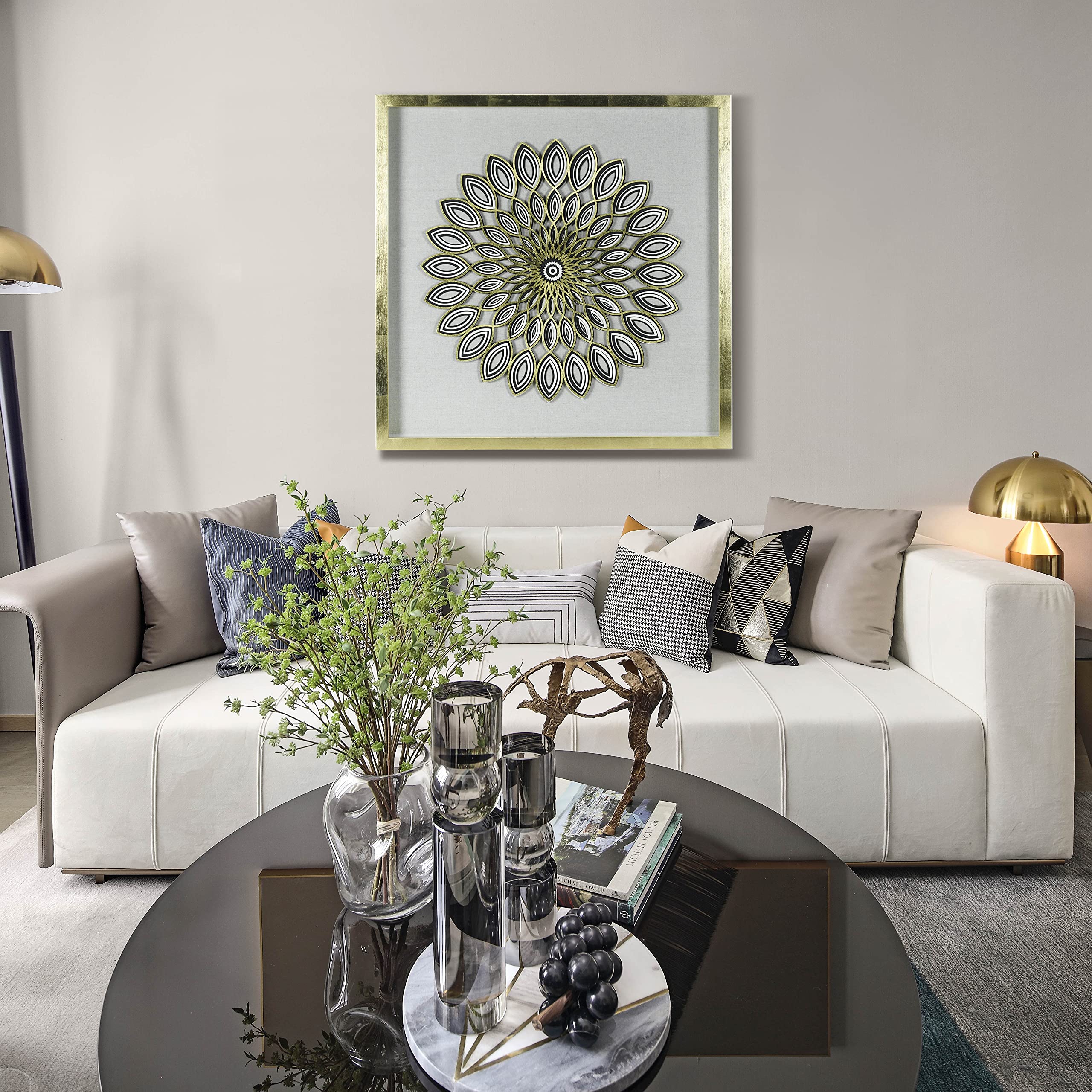 Huji Abstract Geometry Art Shadow Box Wall Décor - Image 6