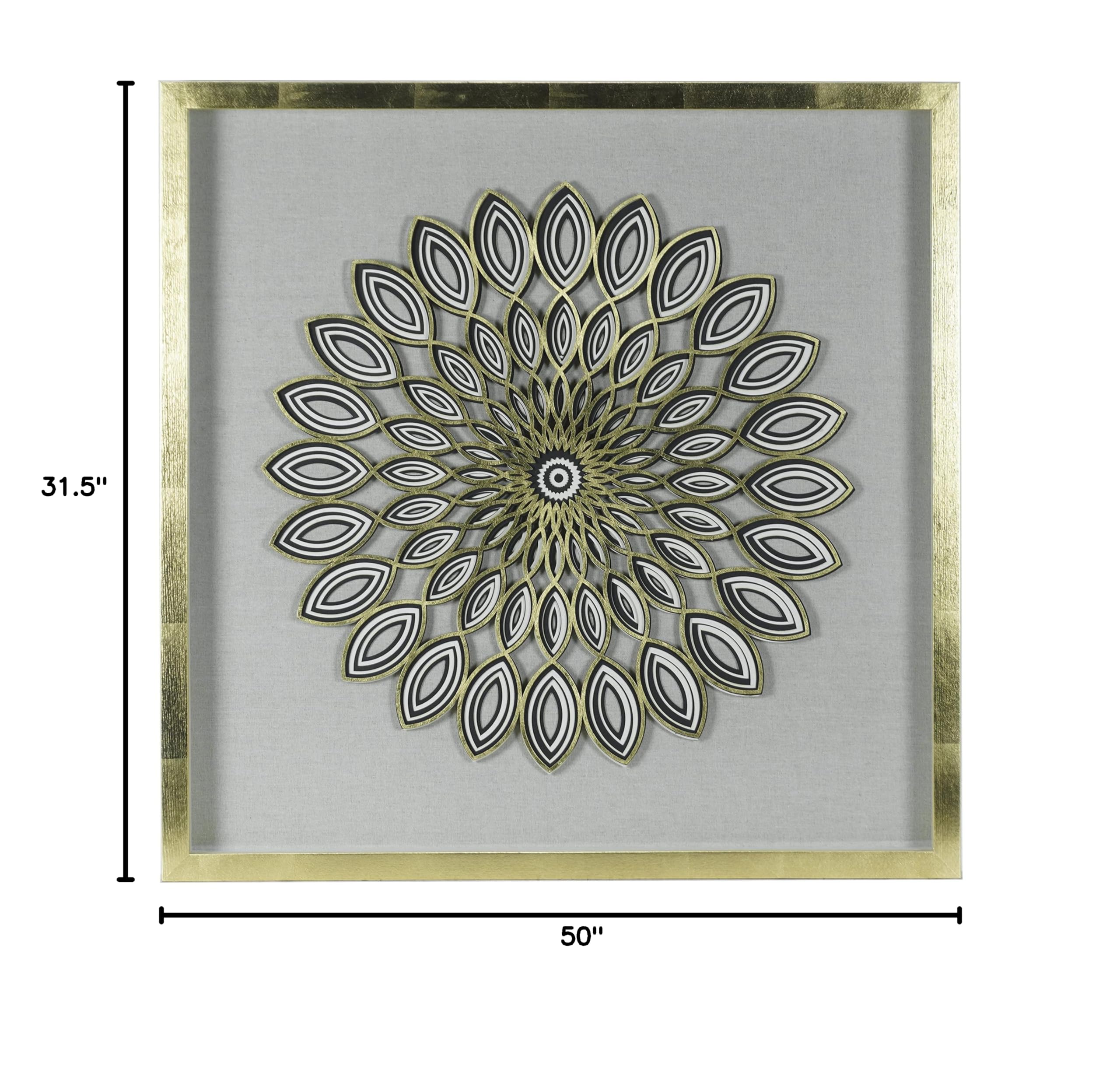 Huji Abstract Geometry Art Shadow Box Wall Décor - Image 7