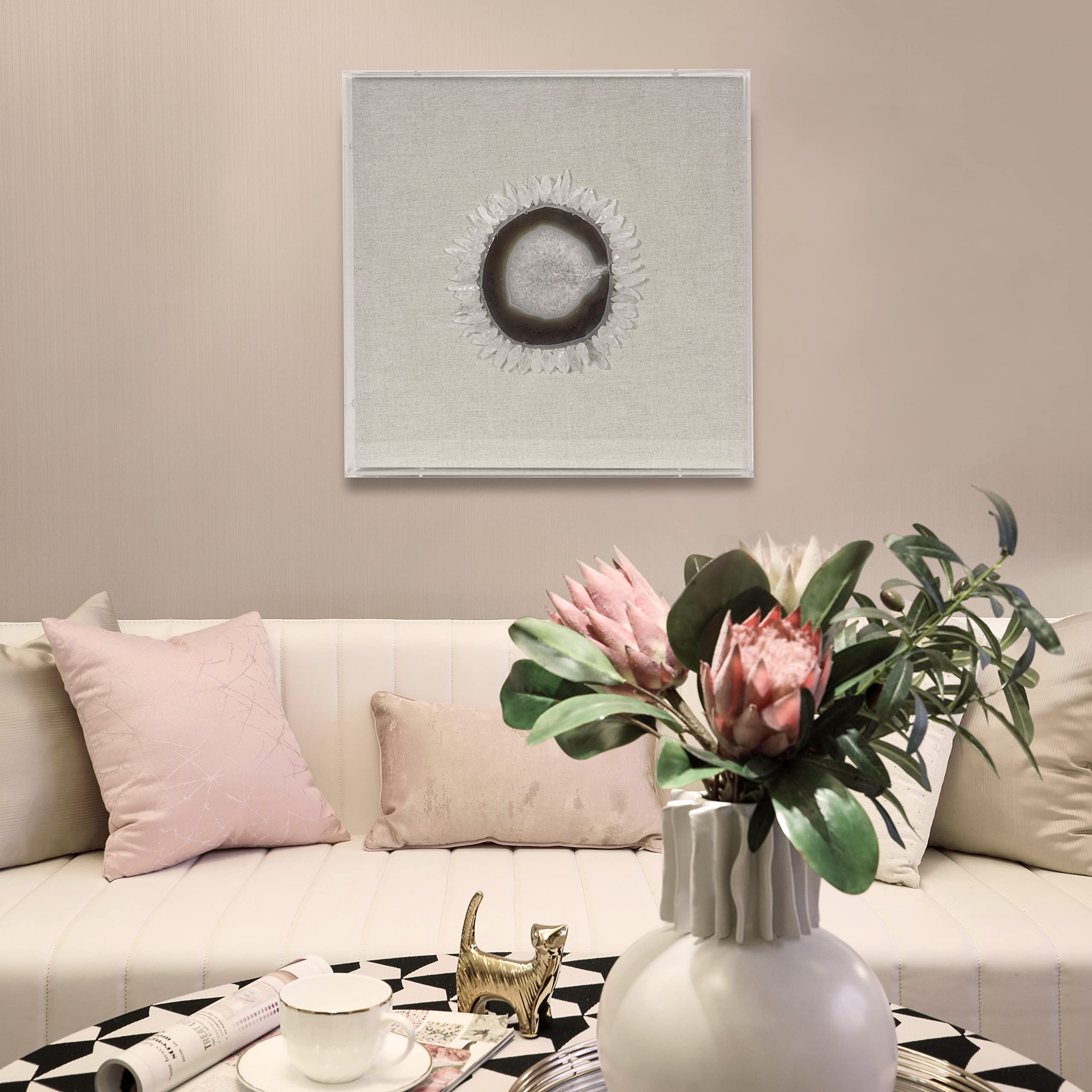 Huji Quartz Sun Flower Shadow Box Wall Décor - Image 7