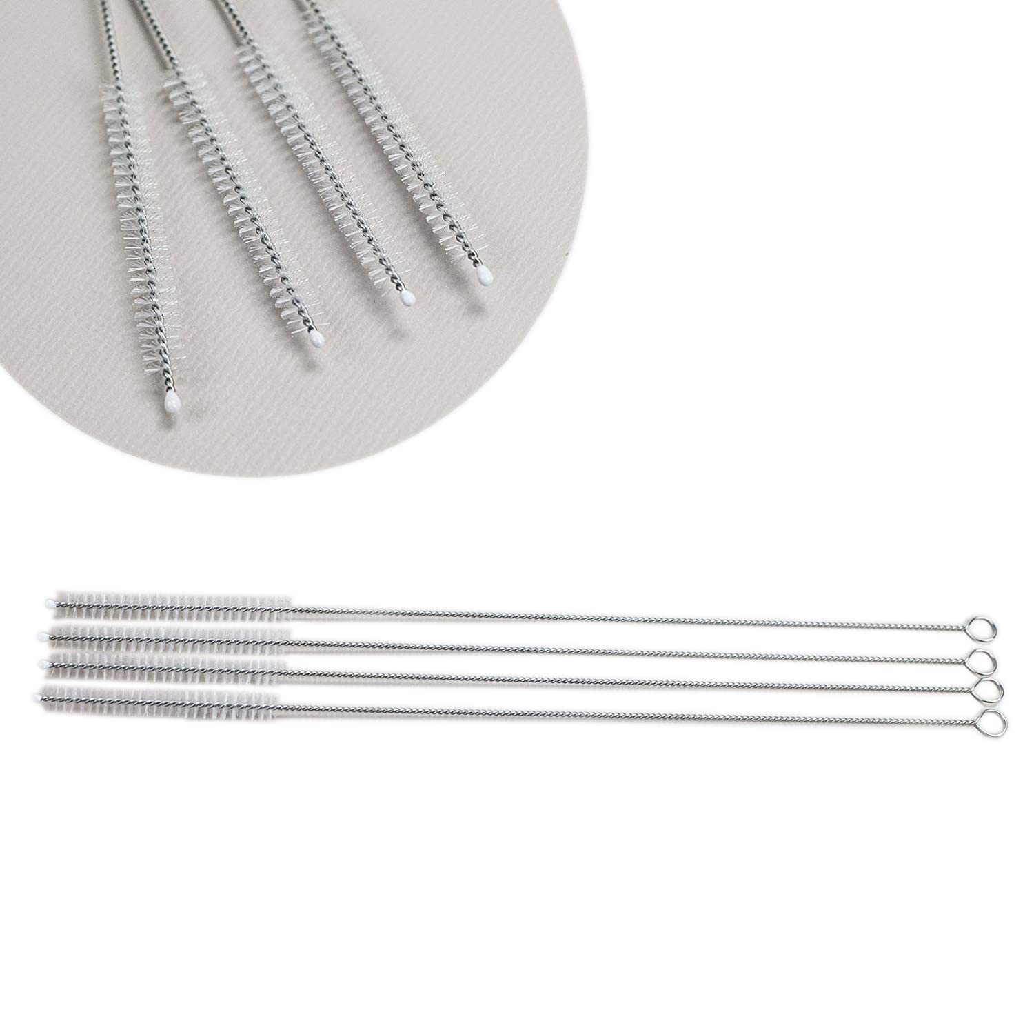 HUJI Stainless Steel Straws Cleaning Brush Perfect for Reusable Tumbler Straws (2 Brushes) - Image 4