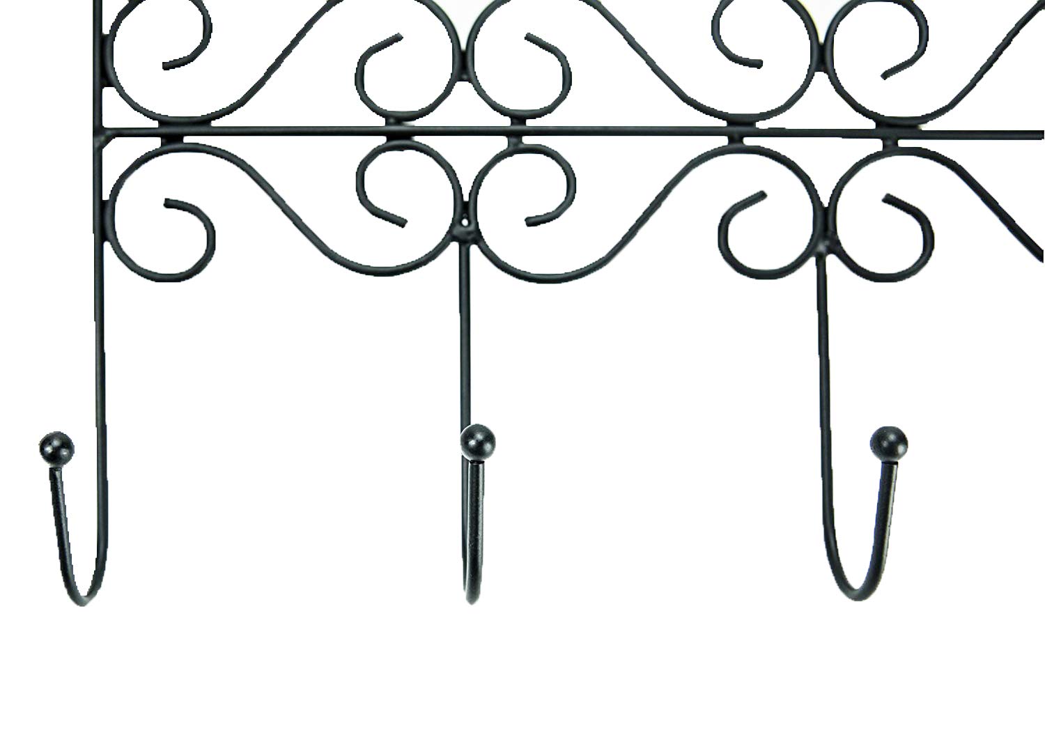 Huji Sturdy Over The Door 5 Hooks Clothes Hanger for Coats Hats Belts Organization Storage for Office or Home (1 Pack, Over The Door Hanger) - Image 5