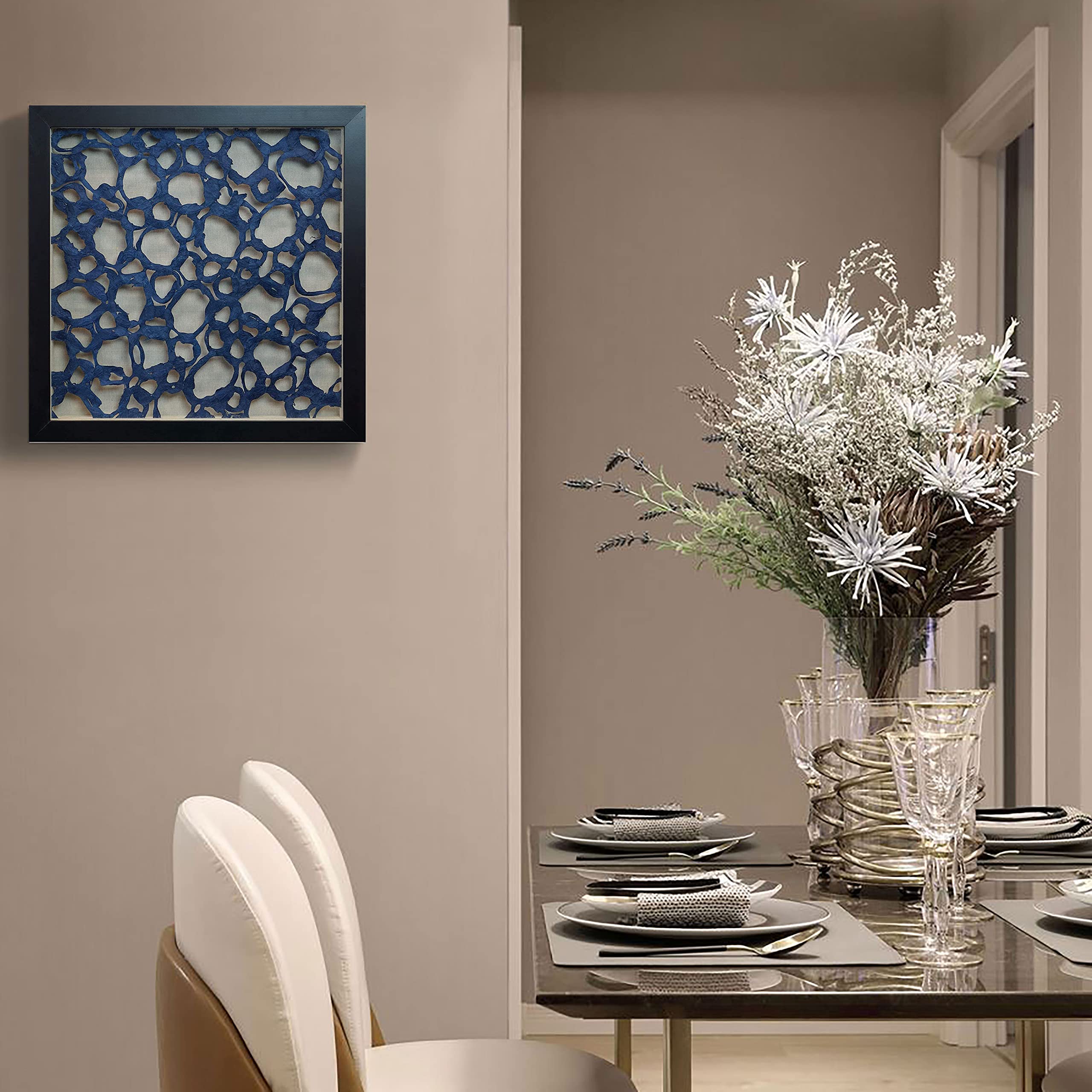 Huji Water Molecule Papier-mâché Shadow Box Wall Decor - Image 6