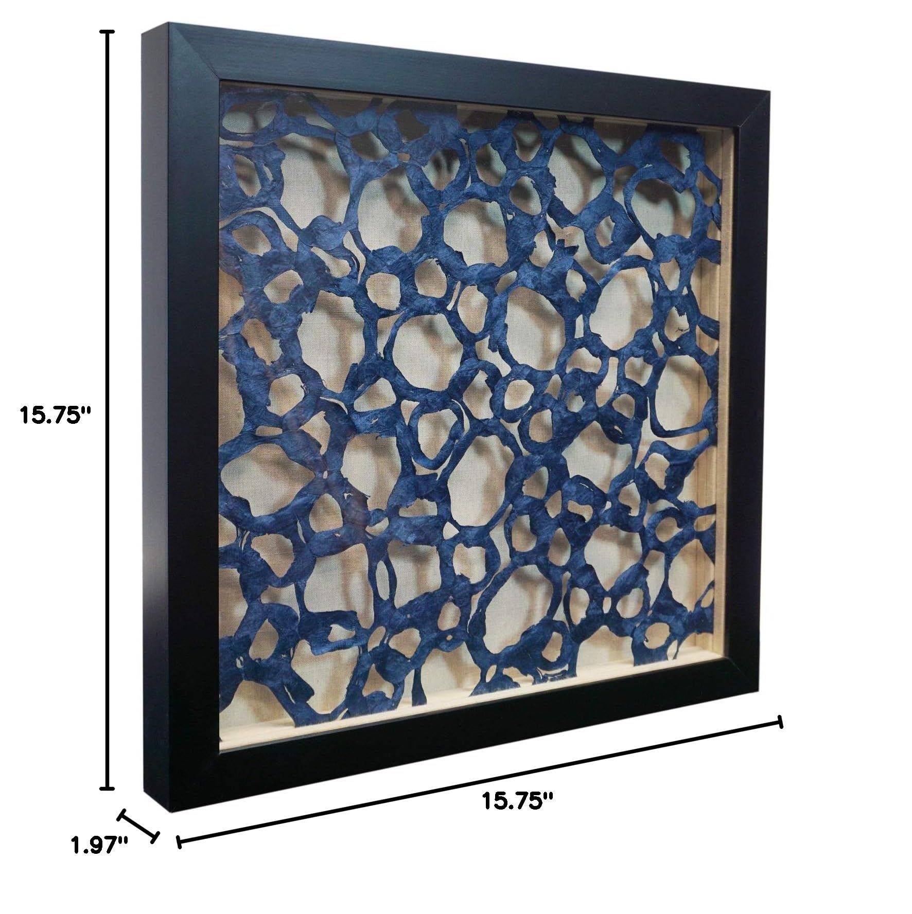 Huji Water Molecule Papier-mâché Shadow Box Wall Decor - Image 7